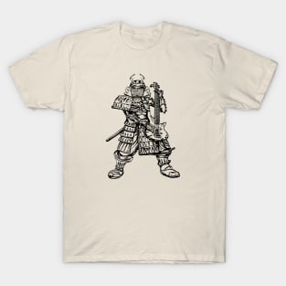 SEEMBO Samurai Playing Guitar Guitarist Musician Music Band T-Shirt